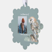 Herdenkingsmonument Keepsake Barn Owl Bird Ornament Kaart (Links)