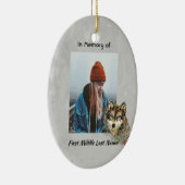 Herdenkingsmonument Keepsake Waterverf Wolf Animal Keramisch Ornament (Rechts)