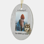 Herdenkingsmonument Keepsake Waterverf Wolf Animal Keramisch Ornament (Links)