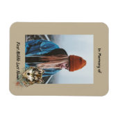 Herdenkingsmonument Keepsake Waterverf Wolf Animal Magneet (Horizontaal)
