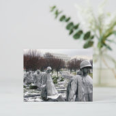 herdenkingsmonument Koreaanse oorlog Briefkaart (Staand voorkant)