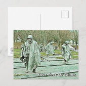 Herdenkingsmonument Koreaanse Oorlog Briefkaart (Voorkant / Achterkant)