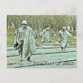 Herdenkingsmonument Koreaanse Oorlog Briefkaart (Voorkant)