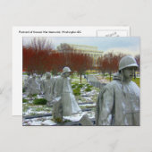 herdenkingsmonument Koreaanse Oorlog Briefkaart (Voorkant / Achterkant)