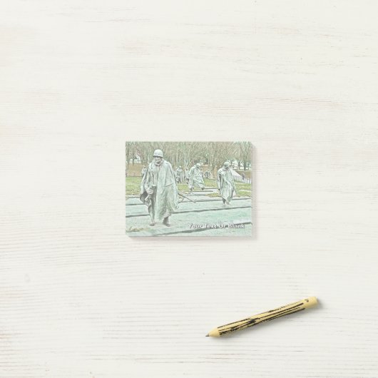 Herdenkingsmonument Koreaanse Oorlogsveteranen Post-it® Notes (Op bureau)