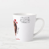 Herdenkingsmonument met een hartthema latte mok (Rechts)