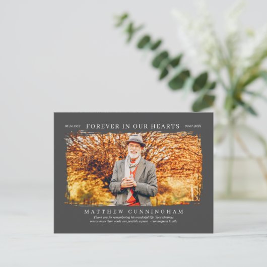 Herdenkingsmonument Modern Eenvoudig Foto voor alt Briefkaart (Staand voorkant)