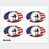 HERDENKINGSMONUMENT VAN DE POLITIE OVALE STICKER (Vel)