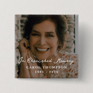 Herdenkingsmonument Vierkante Button 5,1 Cm