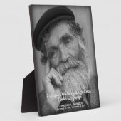 Herdenkingsmonument voor overleden grootvader fotoplaat (Zijkant)