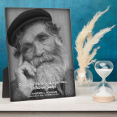 Herdenkingsmonument voor overleden grootvader fotoplaat (Zijkant)