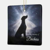 Herdenkingsnaam voor Duitse Staande Pointer Keramisch Ornament (Links)