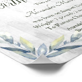 Herdenkingsnieuwe geboortecertificaat voor baby-vo poster (Hoek)