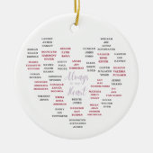 Herdenkingsornament Keramisch Ornament (Voorkant)