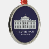 Herdenkingsornament van het Witte Huis Metalen Ornament (Rechts)