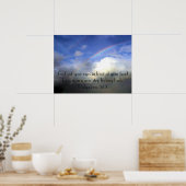 herdenkingspaneel voor regenbooghemel poster (Keuken)