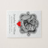 Herdenkingsparadepaar met foto legpuzzel (Horizontaal)