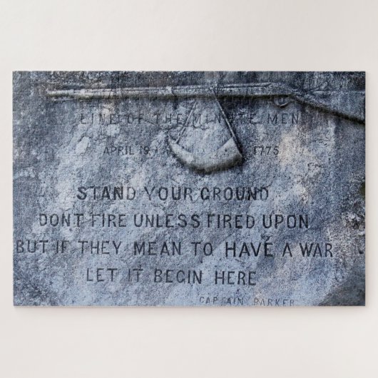 Herdenkingsplaquette Lexington Massachusetts Legpuzzel (Horizontaal)