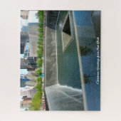 Herdenkingsplek Ground Zero New York. Legpuzzel (Verticaal)