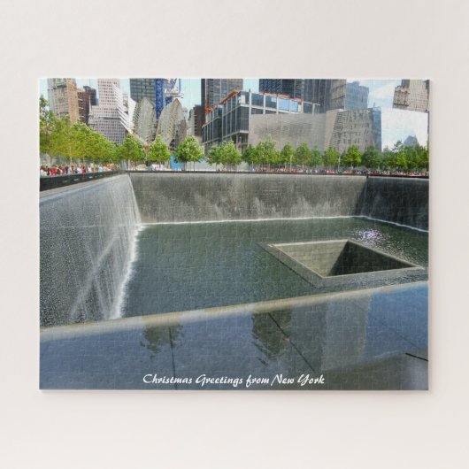Herdenkingsplek Ground Zero New York. Legpuzzel (Horizontaal)