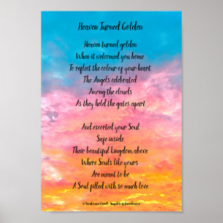 herdenkingspoemposter - Hemel werd goud Poster
