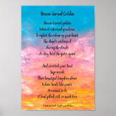 herdenkingspoëzie poster - Hemel werd goud (Voorkant)