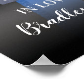 Herdenkingspolitieagent | Thin Blue Line Poster (Hoek)