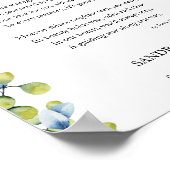 Herdenkingsposter met rouwgedicht Land of Light Poster (Hoek)