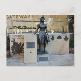 Herdenkingspostkaart voor vrouwen die dienden tijd briefkaart