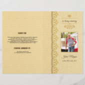 Herdenkingsprogramma Flyer Sjabloon (Voorkant)