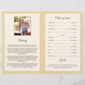 Herdenkingsprogramma Flyer Sjabloon (Achterkant)