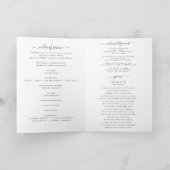 Herdenkingsprogramma met foto-collage kaart (Binnen)