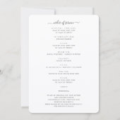 Herdenkingsprogramma met levensviering script en f kaart (Achterkant)