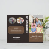 Herdenkingsprogramma Sjabloon (Staand voorkant)