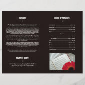 Herdenkingsprogramma Sjabloon (Achterkant)