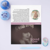 Herdenkingsprogramma voor een geliefde flyer (Enkel)