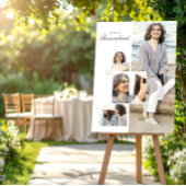 Herdenkingsrouw Minimalistische Fotocollage voor M Poster