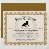 Herdenkingssouvenir Voetafdruk Geboortecertificaat (Voorkant / Achterkant)