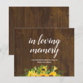 Herdenkingstafel display plank rustieke trouwtekst (Voorkant / Achterkant)