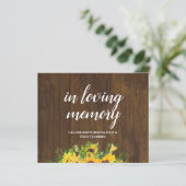 Herdenkingstafel display plank rustieke trouwtekst (Staand voorkant)