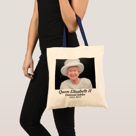 Herdenkingstas van koningin Elizabeth diamant Tote Bag (Voorkant (product))