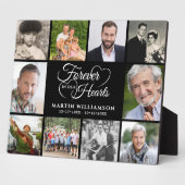 Herdenkingstele VOOR ALTJD IN ONZE HARTEN 10 Foto- Fotoplaat (Zijkant)