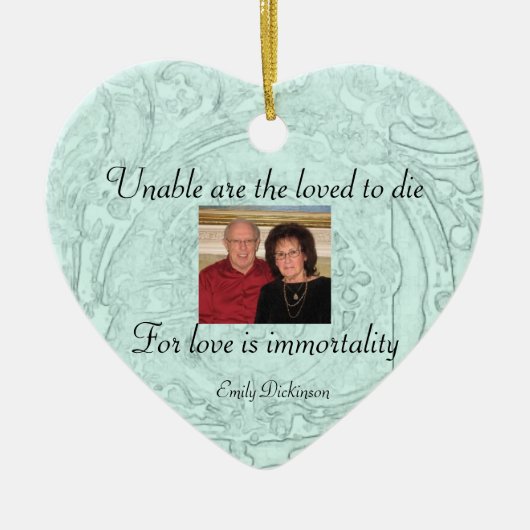 Herdenkingsversiering Keramisch Ornament (Voorkant)