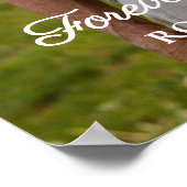 Herdenkingsviering Foto Downloadbare Uitvaart Poster (Hoek)