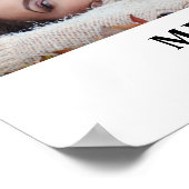 Herdenkingsviering Levensviering Fotocollage Rouwk Poster (Hoek)