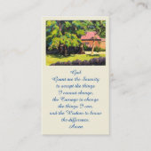 Herdenkingsviering van het Leven Foto Kaart Visitekaartje (Voorkant)