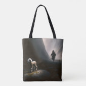 Herder die een verloren lam vindt tote bag (Achterkant)
