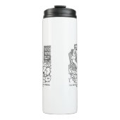 Herder die vanuit huis met schapen werkt. grappig thermosbeker (Voorkant)