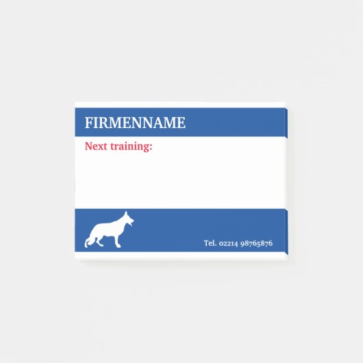Herder Hond afspraak Notities Post-it® Notes (Voorkant)