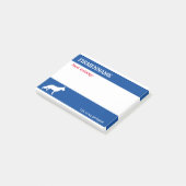 Herder Hond afspraak Notities Post-it® Notes (Schuin)